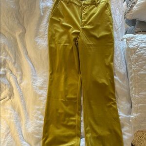 Bright Mustard Wide-Leg Pants